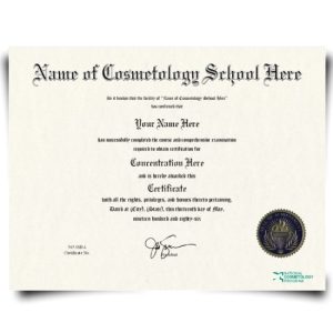 Cosmetology Certificate