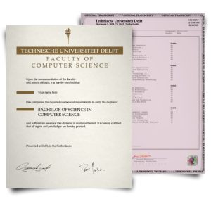 Canada College Diploma & Transcript Set