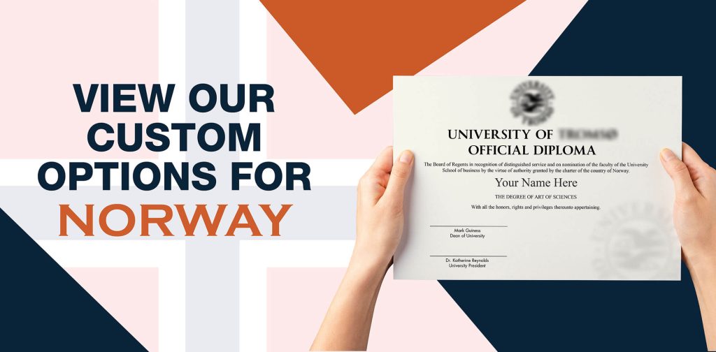 Online Norway college diplomas, degrees, and transcripts