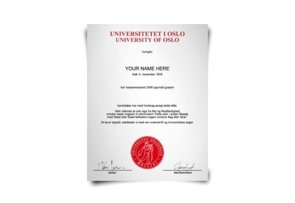 Norway University Diploma