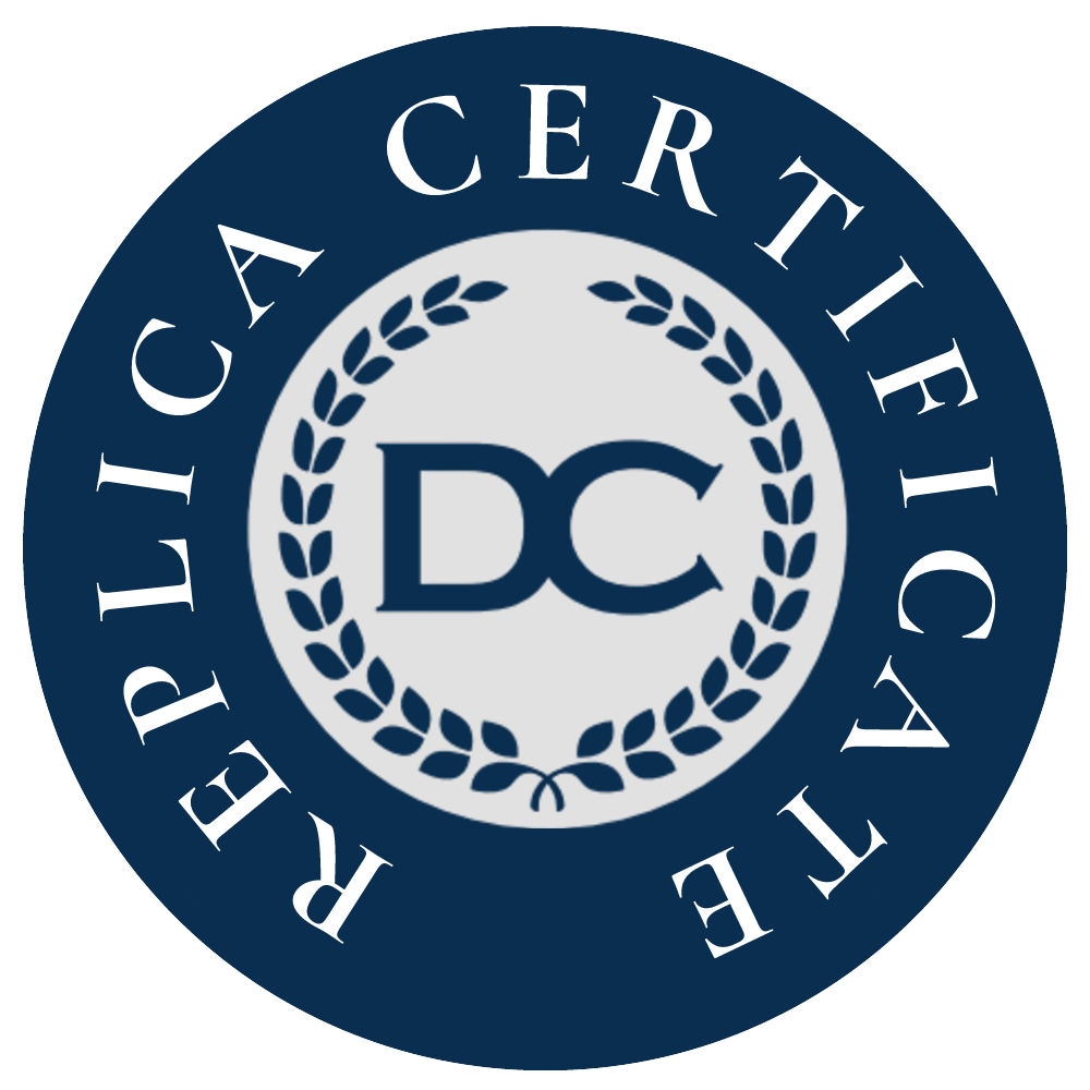 Replica certificate badge — high quality certificate replication