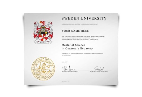 UK University Diploma & Transcript Set