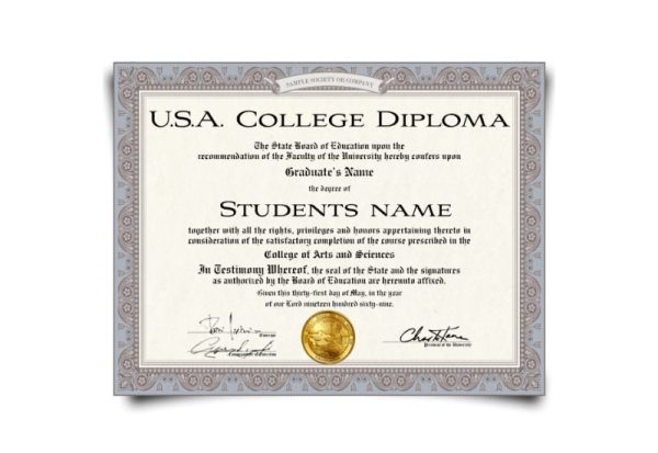 USA College Diploma